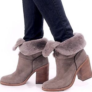 UGG Jerene Sheepskin Block Heels